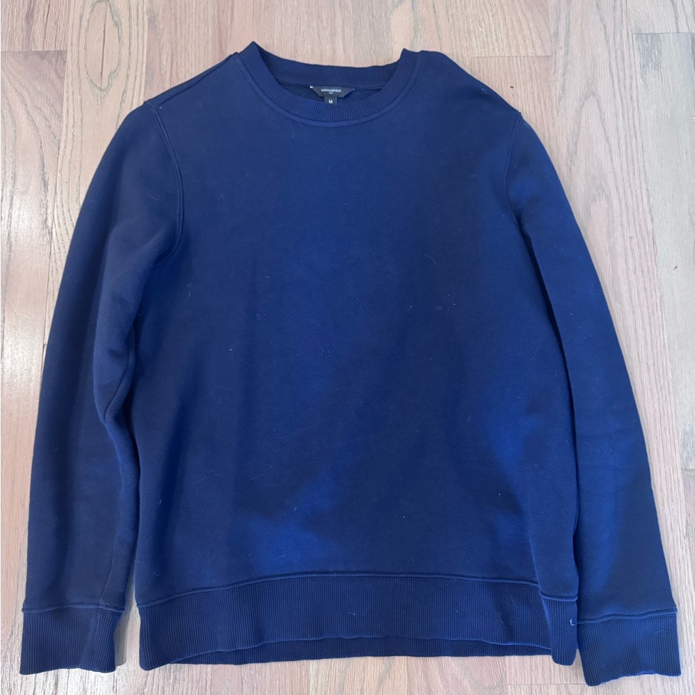 Banana Republic Blue Crewneck Sweater Timeless Knit Design